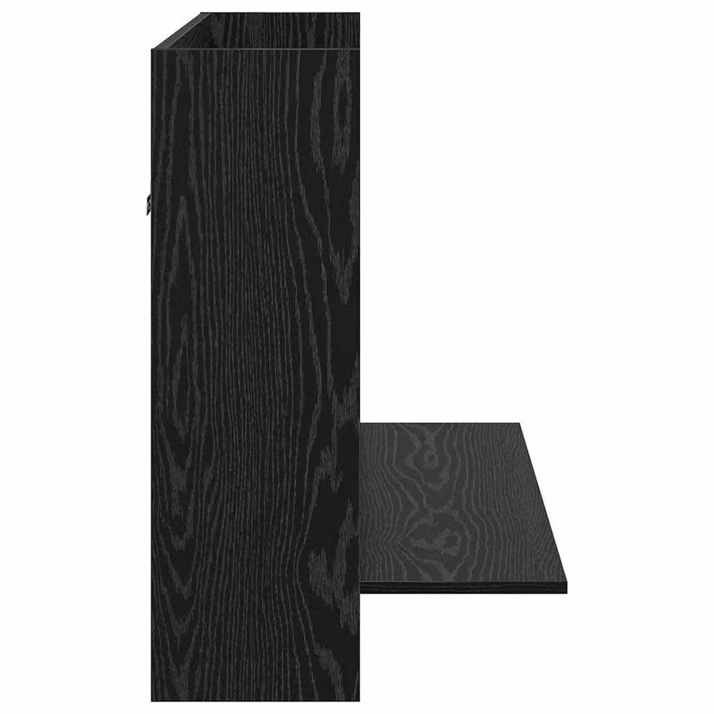 Berkfield Home Modern Wall-Mounted Writing Desk in Black Oak, W/D/H: 105 x 48 x 75 cm – 5