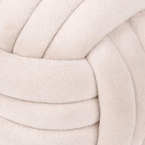 Furn Knot Entwined Velvet Novelty Door Stop in Grey, Height: 14 cm – 6