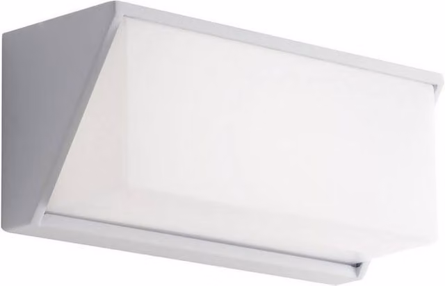 Netlighting Luxon Outdoor LED Aluminium Flush Wall Light, White, IP54, 4000K