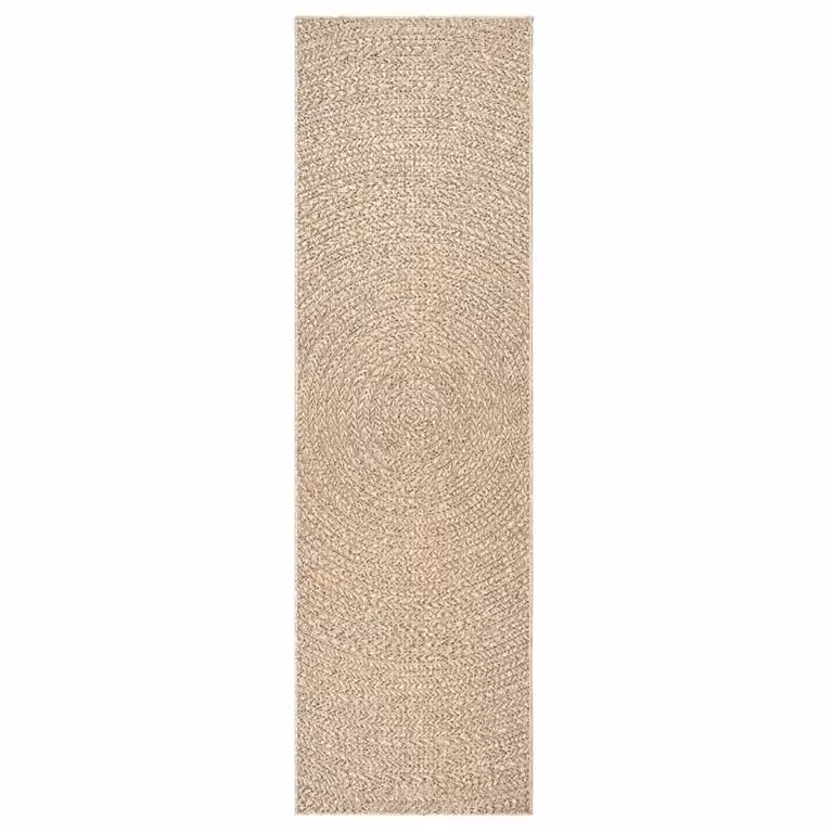 Berkfield Home ZIZUR Jute Look Indoor and Outdoor Rug, Beige, W: 80 cm, L: 250 cm