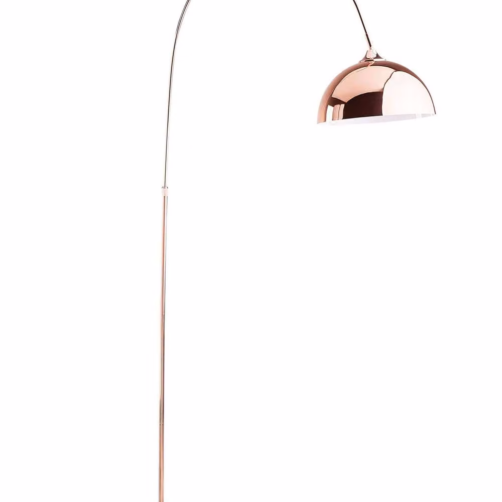 Wyld and Coco Copper Floor Lamp with Adjustable Dome Shade, Height: 160 cm – 2