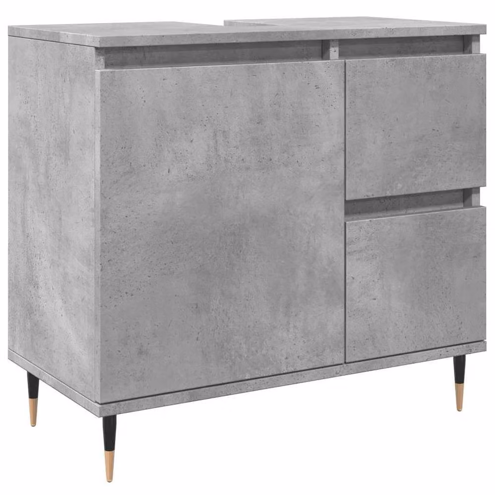 Berkfield Home Industrial Bathroom Cabinet in Grey, W/D/H: 65 x 33 x 60 cm – 2