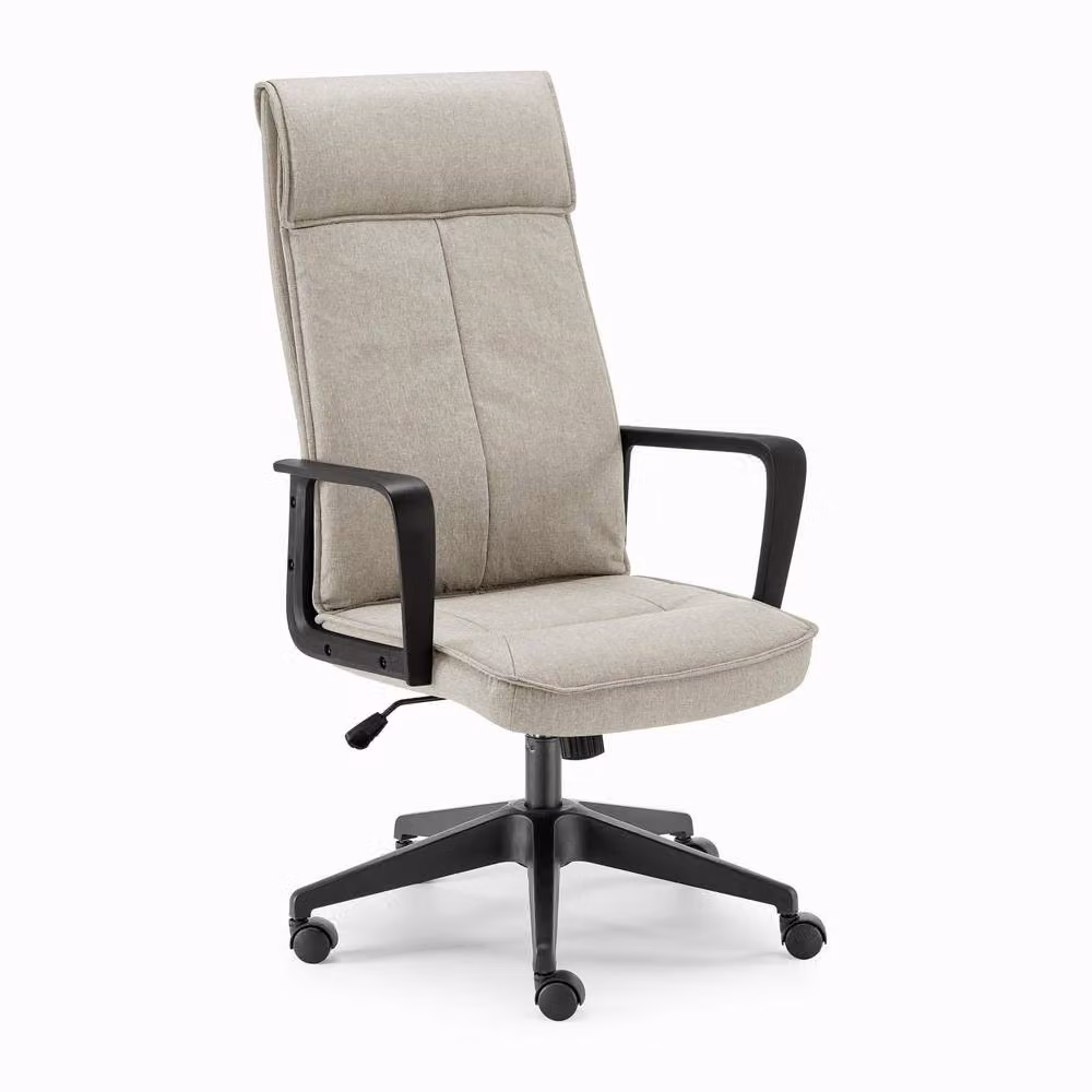 FurnitureboxUK Vesper Modern Grey Fabric Swivel Task Chair for Home Office – 2