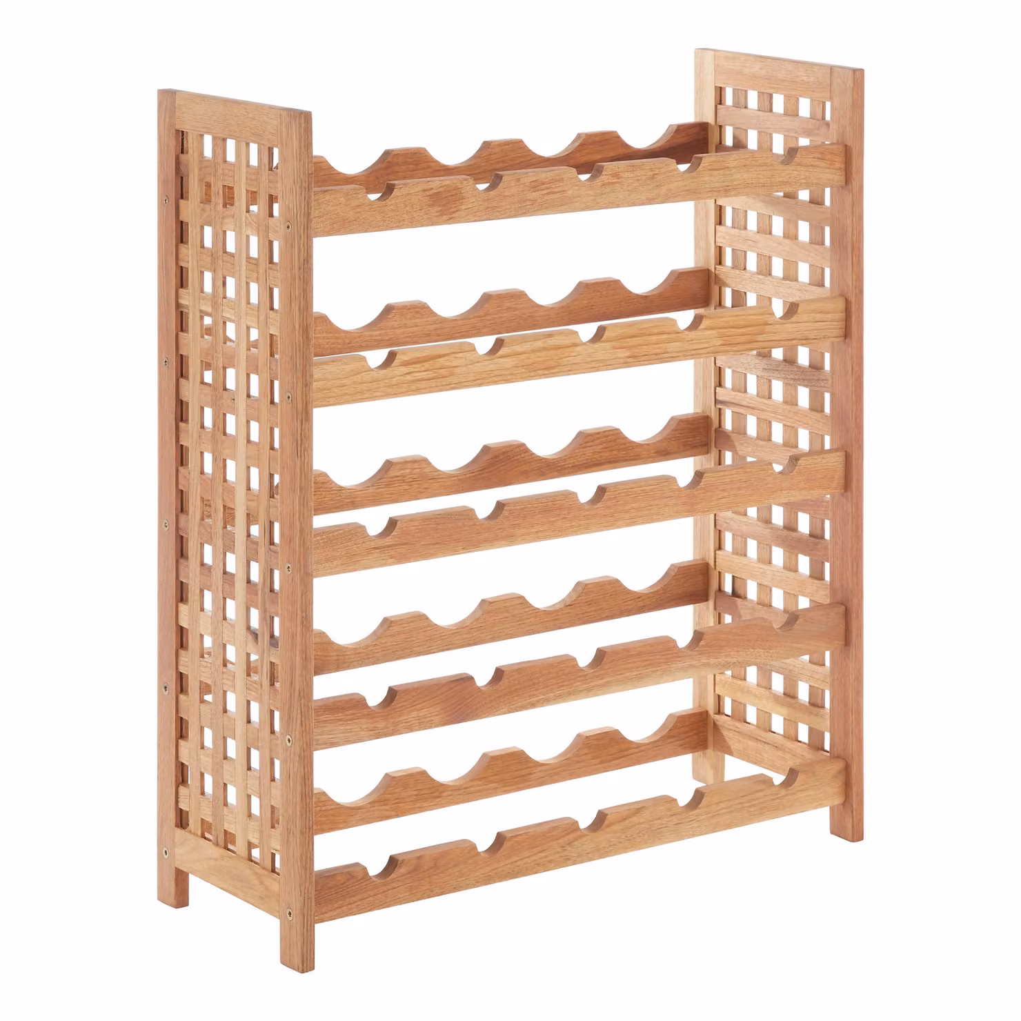 Orsina Arla 25 Bottle Wooden Wine Rack in Natural Walnut – 2