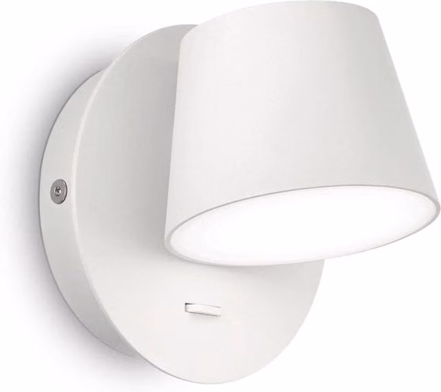 Netlighting Gim LED Adjustable Cylinder Wall Light in White