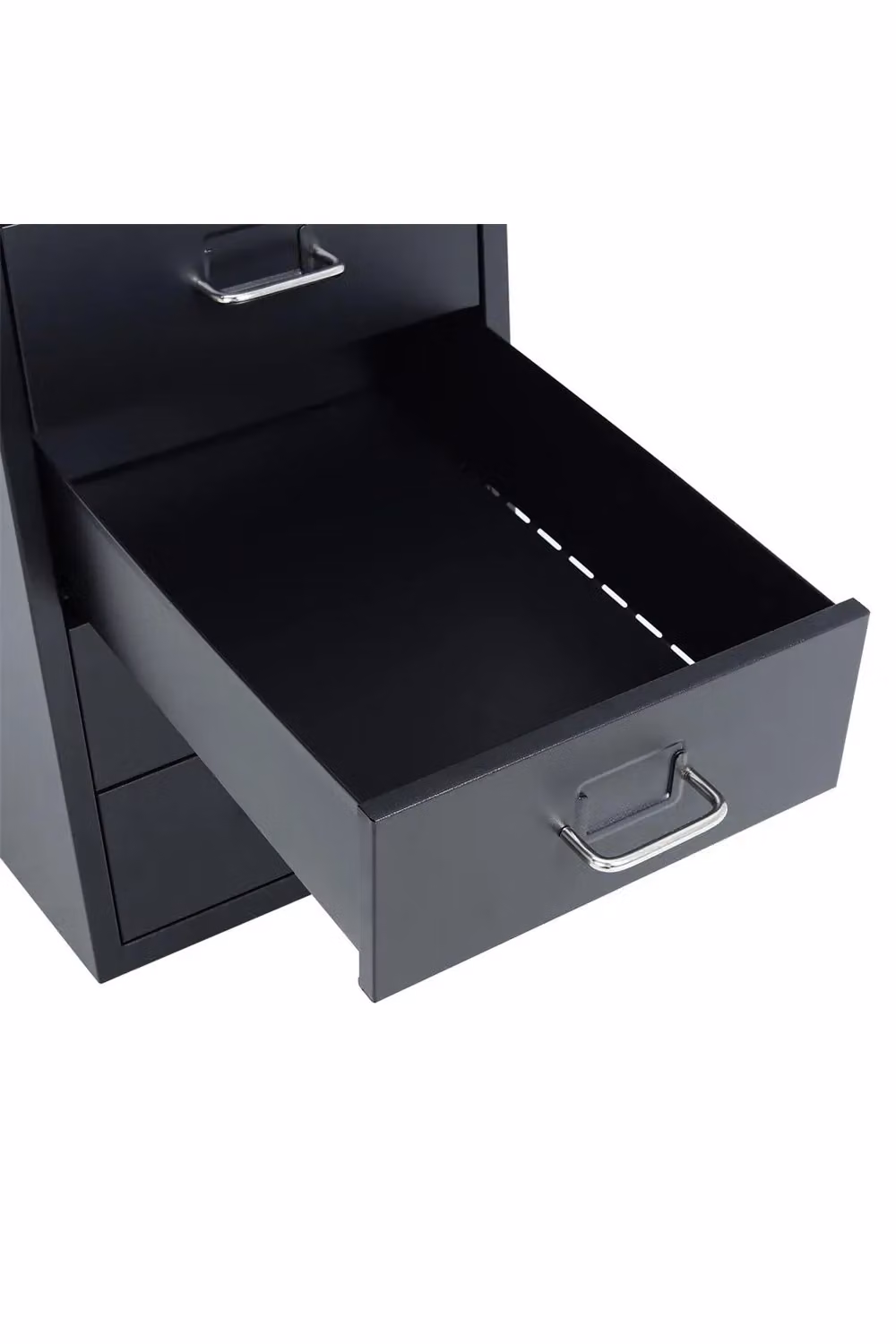 Living and Home 6 Drawer Vertical Metal File Cabinet with Wheels in Black – 4