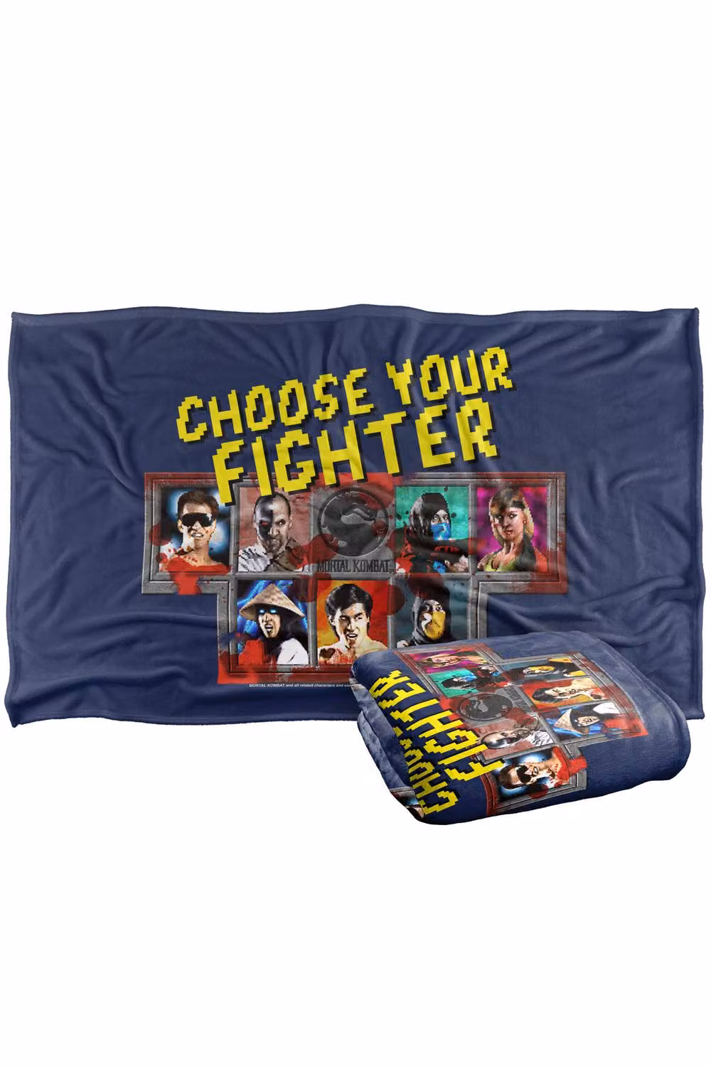 Warner Bros. Mortal Kombat Klassic Choose Your Fighter Super Soft Silky Touch Polyester Throw, Multicolour, Large – 2