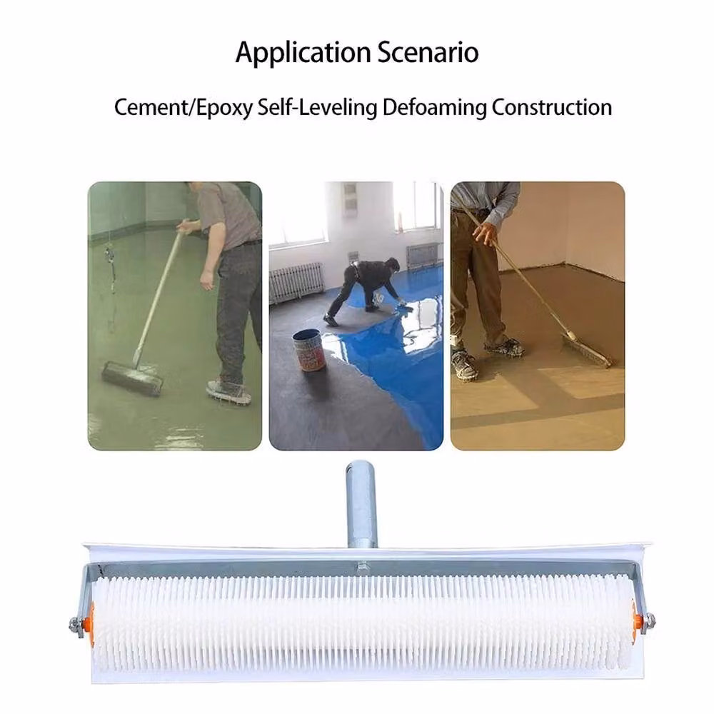 EONLION Spiked Roller Set Levelling Screed Flooring Tool in White W/D/H: 200 x 100 x 1 cm – 3