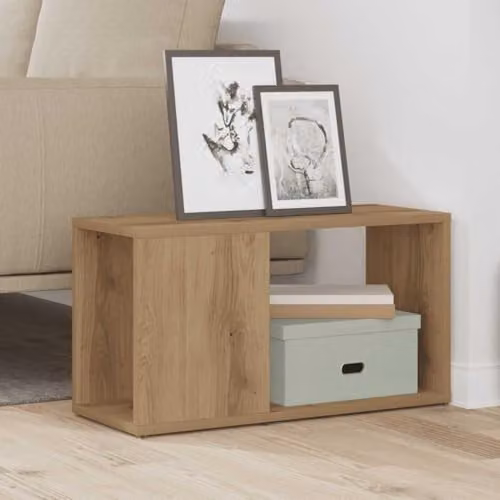 vidaXL Modern TV Cabinet in Artisan Oak Brown, W: 60 cm, D: 24 cm, H: 32 cm – 2