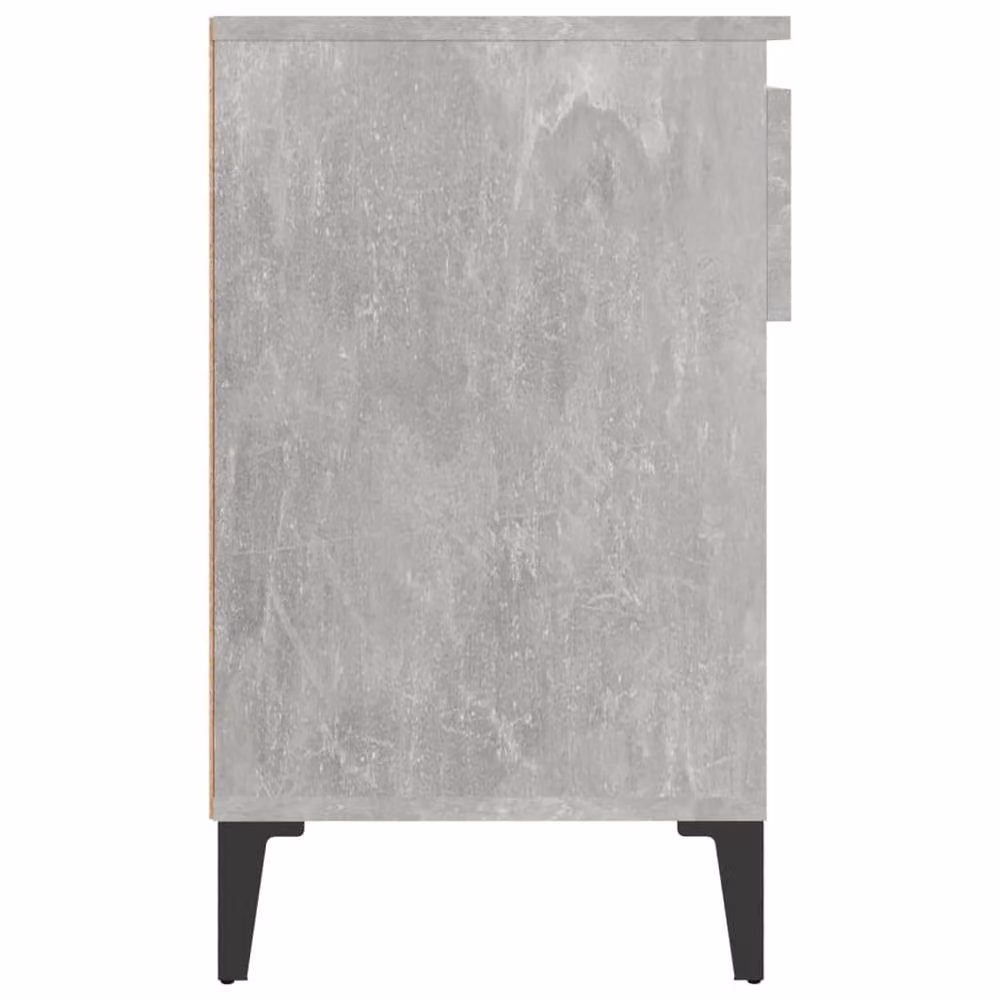 Berkfield Home Concrete Grey Shoe Cabinet with Integrated Seat, W/D/H: 102 x 36 x 60 cm – 3