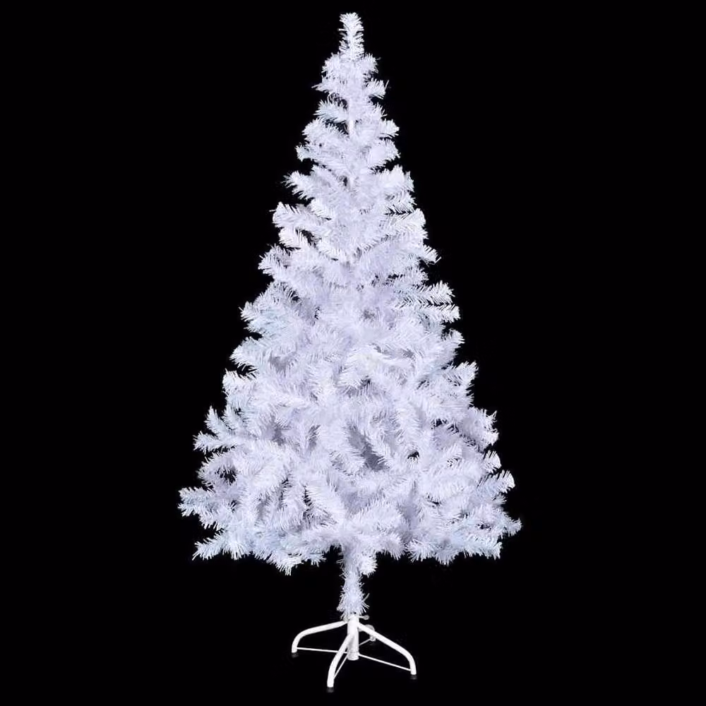 Berkfield Home Artificial Pre-lit White Christmas Tree with Ball Set, Height: 150 cm – 2