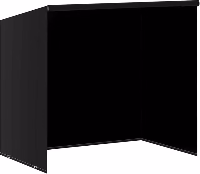 Berkfield Home Water Repellent Swing Bench Cover in Black, W/D/H: 185 x 117 x 170 cm – 1