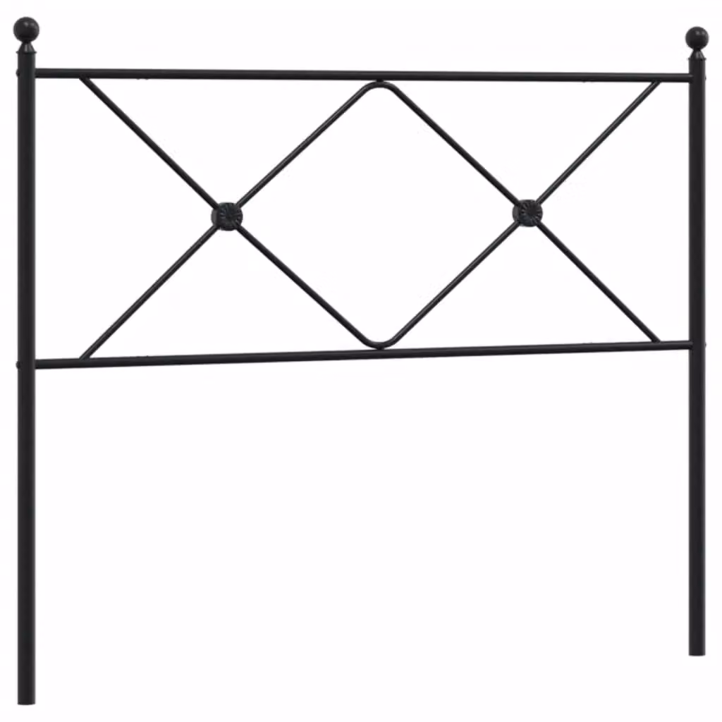 Berkfield Home Metal Headboard in Black, Width: 107 cm – 2