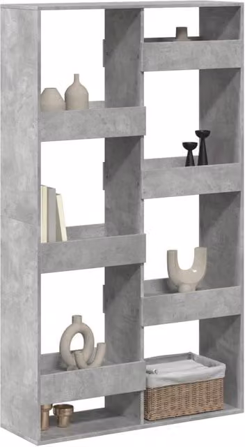 Berkfield Home Concrete Grey Room Divider, W: 100 cm, D: 33 cm, H: 175 cm