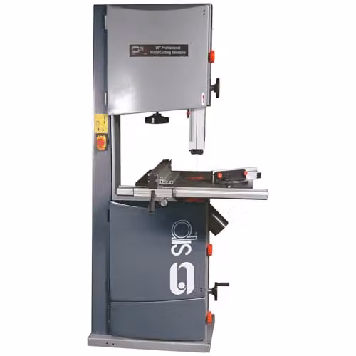 SIP 16 inch Wood Bandsaw with Grey Cast Steel Tilt Table, 2200W, 230V, 254mm Cutting Height – 1