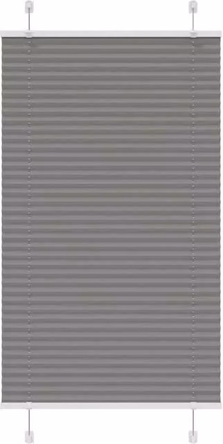 Berkfield Home Single Pleat Fabric Blind in Anthracite Grey, W: 70 cm, H: 100 cm