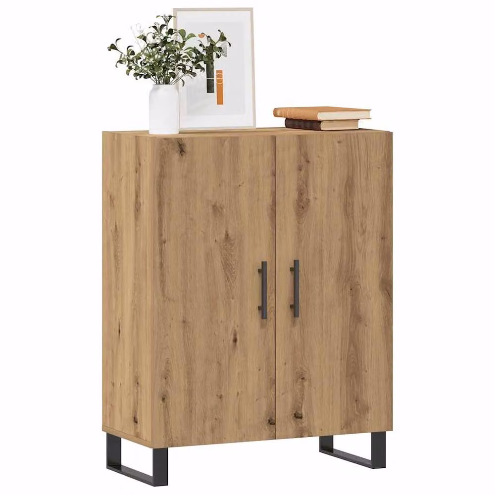 Berkfield Home Artisan Oak Sideboard in Light Brown, W/D/H: 69.5 x 34 x 90 cm – 2