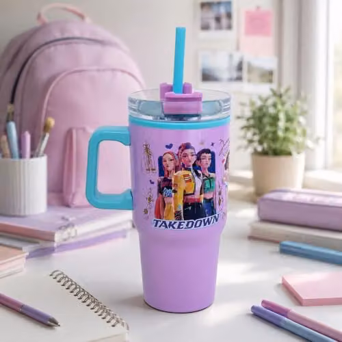KPop Demon Hunters Thermal Bottle, 640 ml, Purple – 2