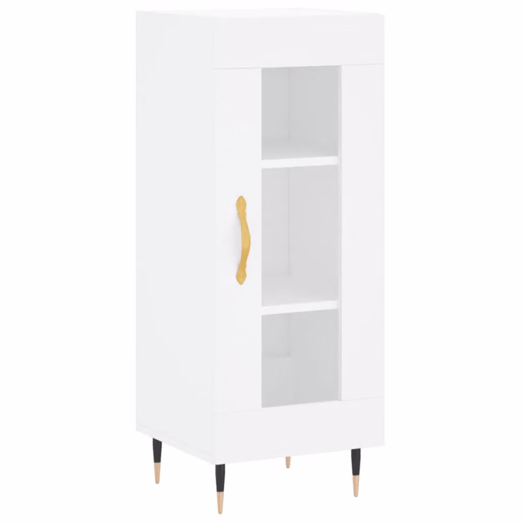 Berkfield Home White Classic Wall Mounted Sideboard, W/D/H: 34.5 x 34.5 x 90 cm – 2