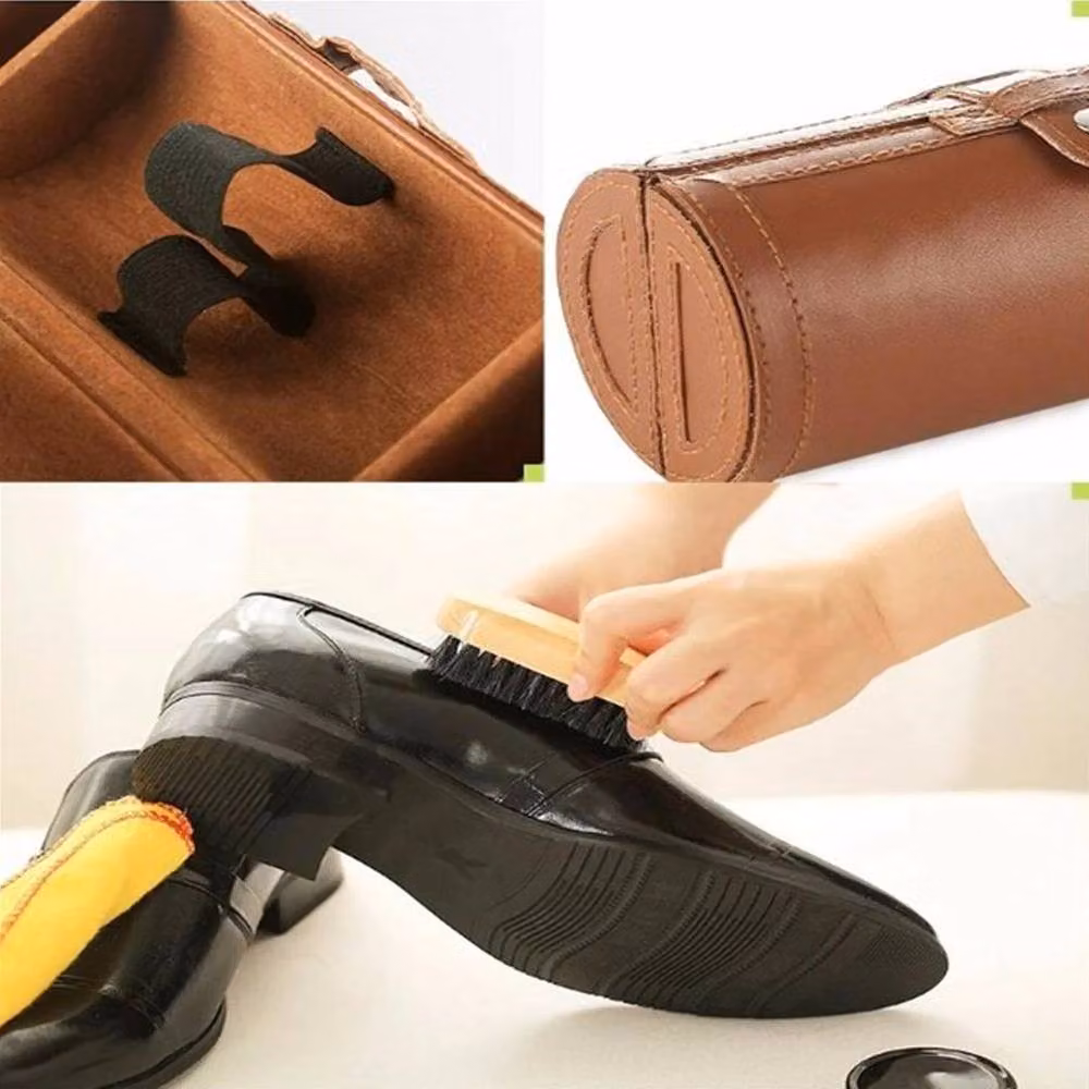 Nestlune Shoe Cleaning Care Kit Set for Brown and Black Leather, W/D/H: 100 x 15 x 15 cm – 5