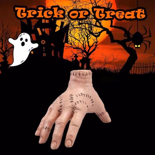 VFM e-Store White Severed Hand Halloween Party Prop, 13.5 cm – 4