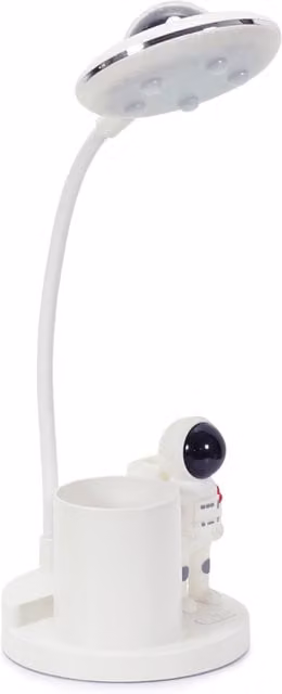 ValueLights Tom Spaceman Projector Adjustable White Tabletop Desk Lamp