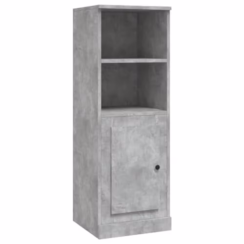 vidaXL Modern Highboard in Grey MDF with Hinged Doors and Internal Shelves, W/D/H: 36 x 35.5 x 103.5 cm – 1