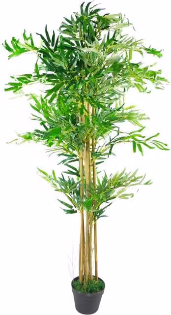 Leaf Design UK Artificial Bamboo Tabletop Tree in Green