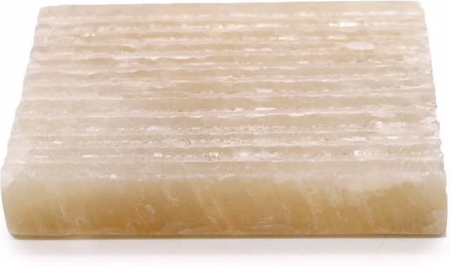 KDMD Honey Onyx Square Soap Dish in Beige Stone