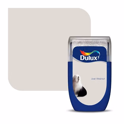 Dulux Walls & Ceilings Tester Paint in Just Walnut, Matt, 30 ml