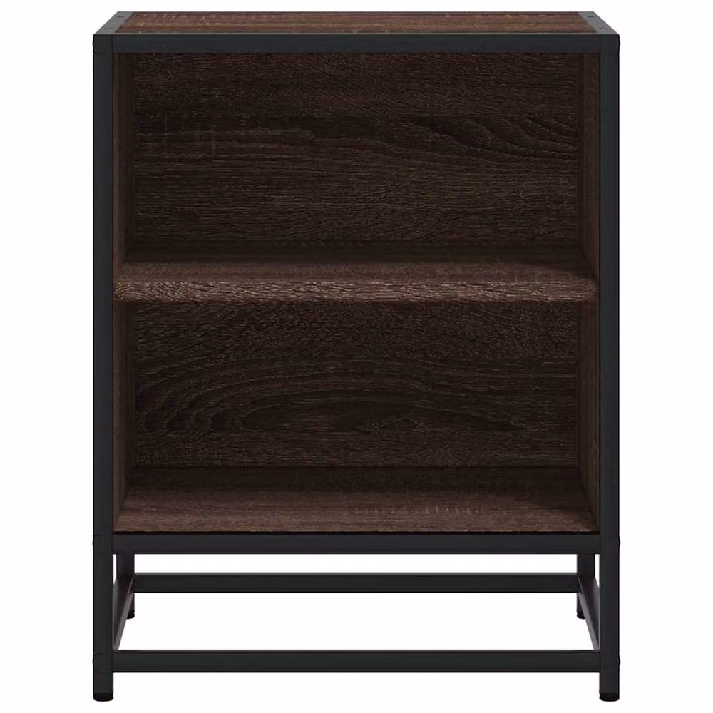 Berkfield Home Elegant Bedside Cabinets, 2 Piece Set in Brown Oak, W: 40 cm, D: 31 cm, H: 50 cm – 4