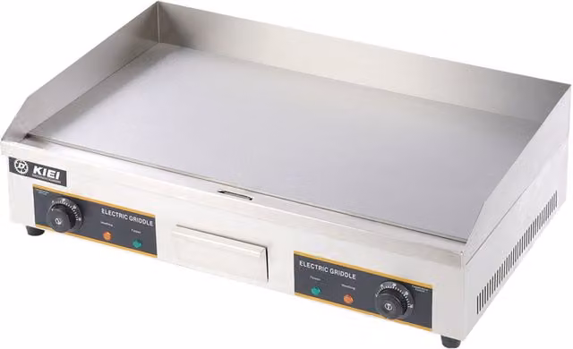 Livingandhome Stainless Steel Countertop Flat-Top Grill BBQ Griddle, Silver