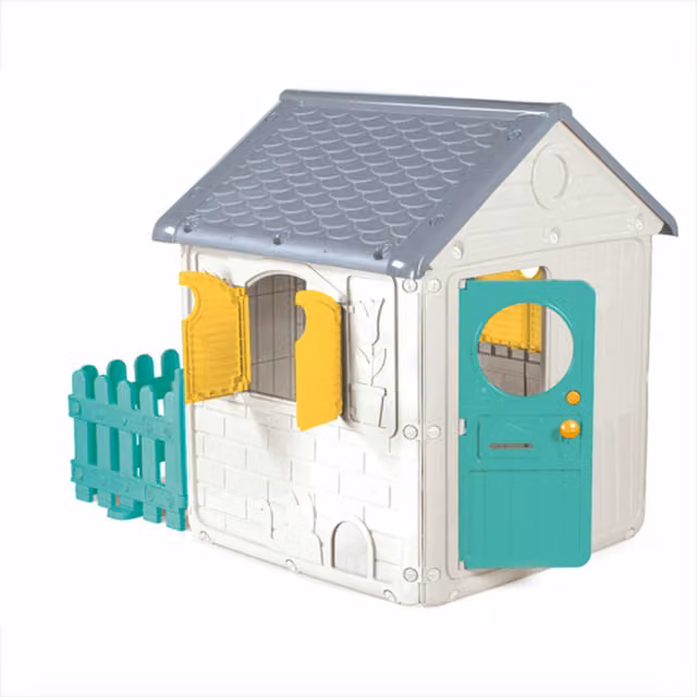 Dolu My First House with Fence Playhouse in White