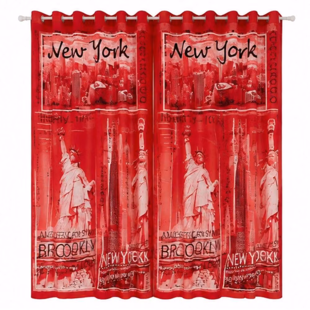 Smart Living Inspire Red Poly Cotton Eyelet Curtains, Width: 167 cm, Drop: 183 cm – 2