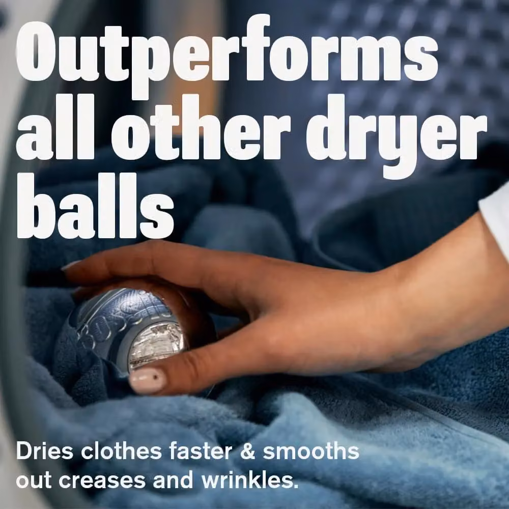 Boss It Rapid Dry Tumble Dryer Balls in Metallic Silver, 6 Pack – 3
