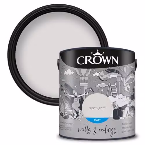 Crown Paints Core Emulsion Matt Spotlight Grey 2.5 l – 1