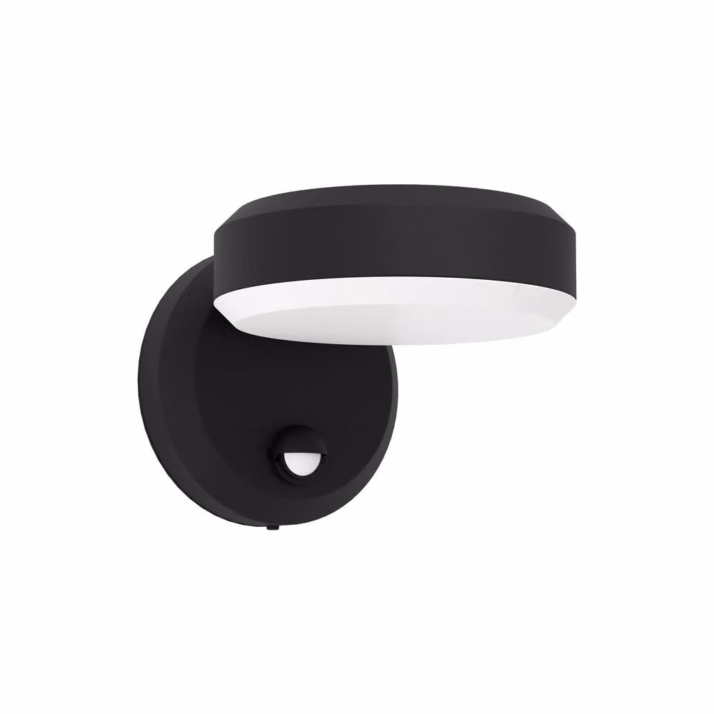 Eglo FORNACI LED Outdoor Wall Light with Motion and Dusk Sensors, Warm White, Black, IP44 – 2