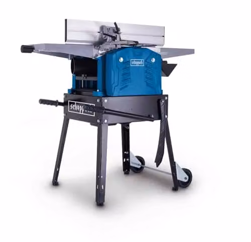 Scheppach HMS1500 Planer Thicknesser with 2200W Induction Motor and Stand, Blue