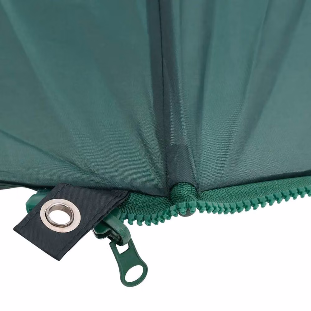 Berkfield Home Fishing Umbrella in Green, W: 220 cm, D: 193 cm – 3