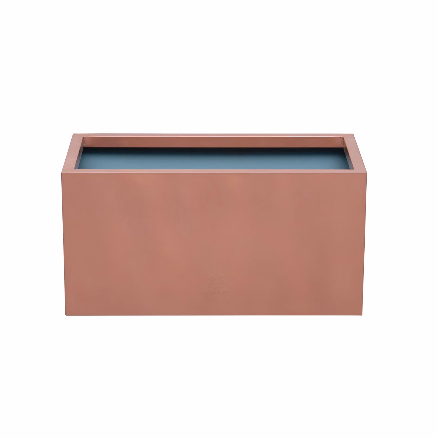 Primrose Galvanised Steel Outdoor Trough Planter in Bronze, Green or Brown, W/D/H: 64 x 32 x 32 cm – 2