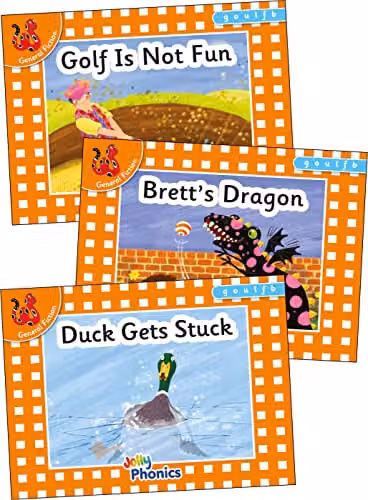 Jolly Phonics Orange Level Readers Set 3 in Precursive Letters