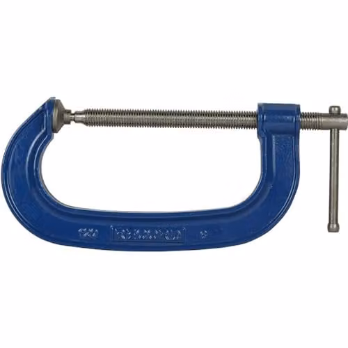 Irwin Record 120 Heavy-Duty G-Clamp in Blue and Silver