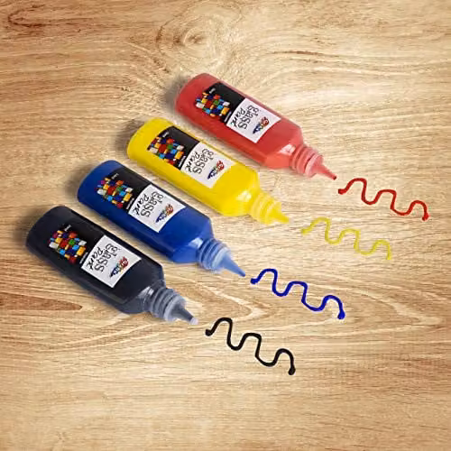 Grafix Multicolour Glass Paints, Pack of 4 – 5