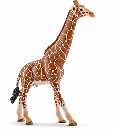 Schleich Male Giraffe Figurine in Brown and Blue