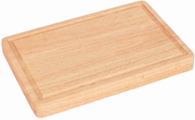 Kelvenix Wooden Butchers Block Chopping Board, Brown, W: 20 cm, H: 3 cm, D: 30 cm