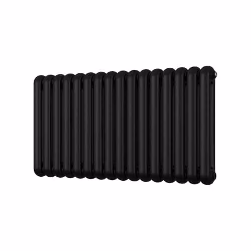 UK Radiators Sherwood Black Round Top Column Radiator, W: 113.2 cm, H: 60 cm – 2