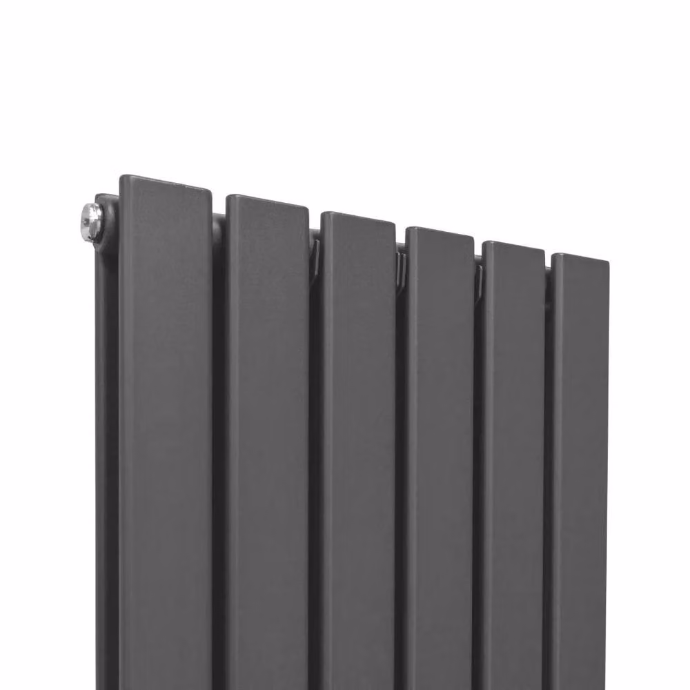 Monstershop Designer Flat Panel Steel Radiator in Anthracite Grey, H: 180 cm x W: 42 cm – 3