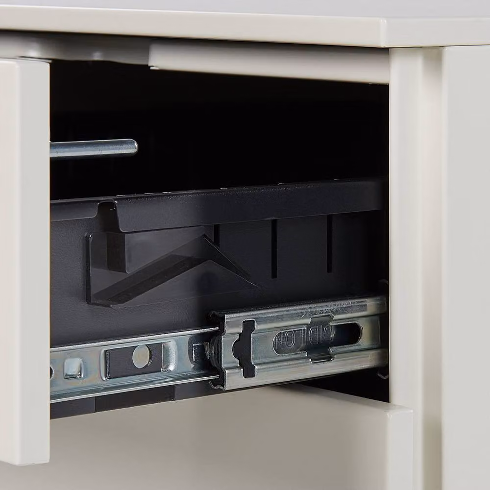 Wyld and Coco 3-Drawer Steel Storage Cabinet in White – 3