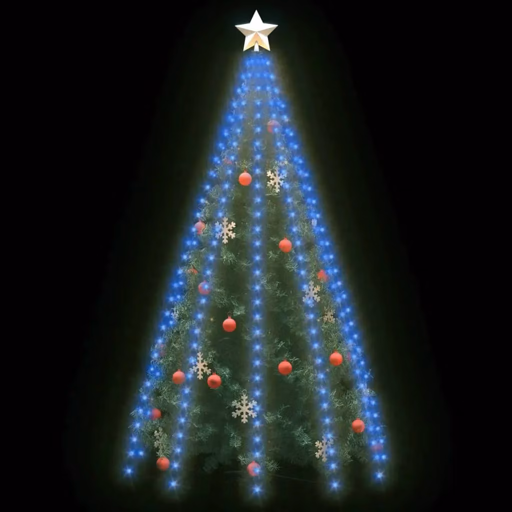 Berkfield Home Christmas Tree Net Lights with 250 Blue LEDs, 250 cm – 2
