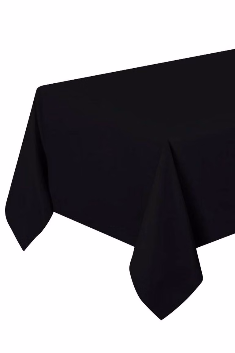 Neel Blue Black Premium Polyester Rectangular Tablecloth